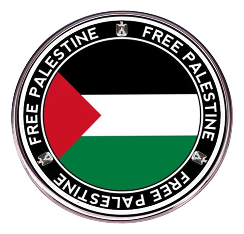Broche De Metal Con La Bandera De Palestina Libre