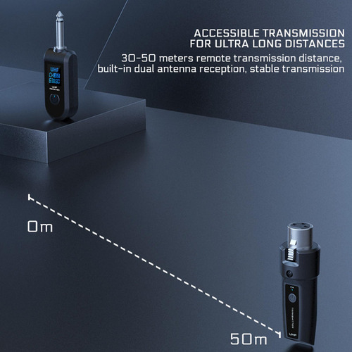 Adaptador De Micrófono De Micrófono Transmisor 1 En 2