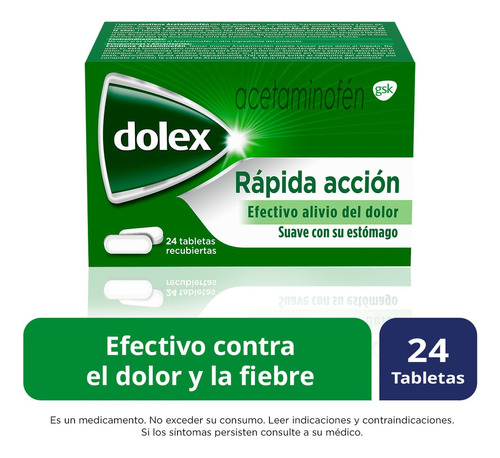 Dolex Rapida Accion 500mg Caja X 24 Tabletas