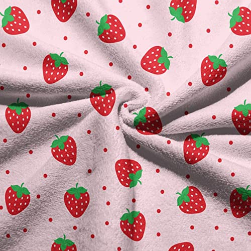 Toallas De Cocina De Microfibra Fresas Rojas 38 X 68 Cm