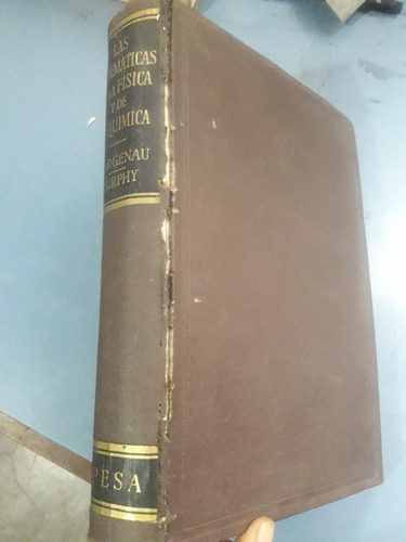 Libro Las Matemáticas De Física Y  Química Margenau Murphy 