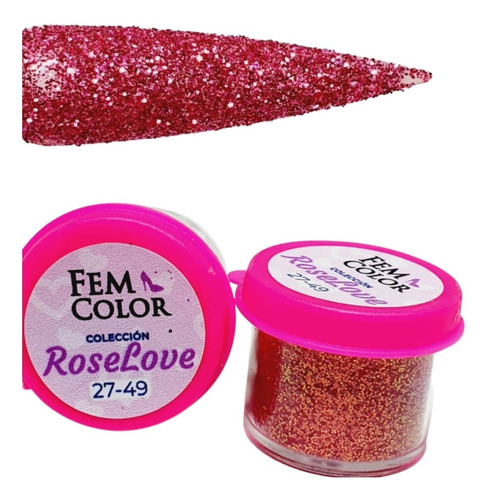 Gibre Glitter Decoracion Uñas Nails Cooper 27-49 Femcolor