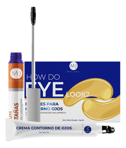 Kit Belleza En Tu Mirada | Contorno Ojos Pestañas Y Ojeras