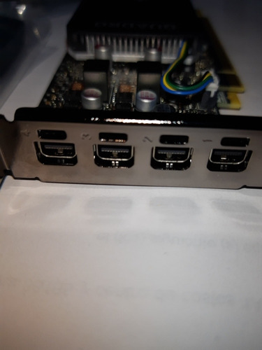 Tarjeta De Vídeo Nvidia Quadro P1000 Perfil Bajo Minidp (Usado)