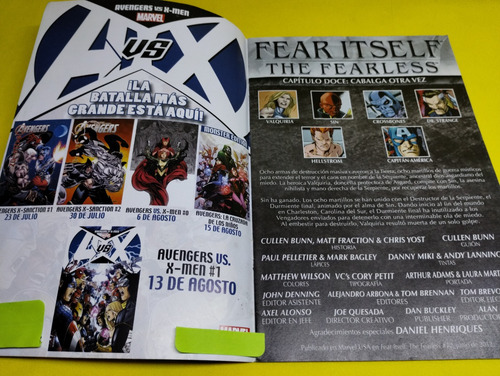 Comic Fear Itself The Fearless #12 Marvel Televisa 2012 (Usado)