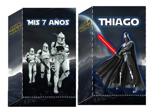 10 Bolsitas Golosineras Con Cordon Star Wars Darth Vader