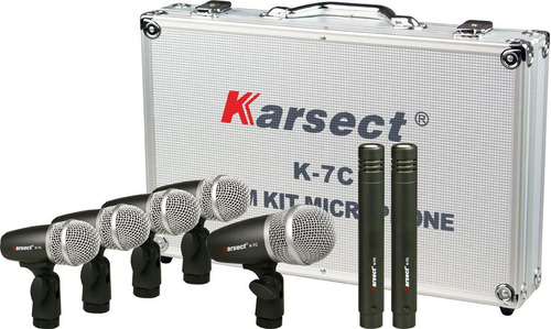 Kit De Microfones Para Bateria Karsect K7c 7 Peças