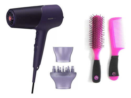 Combo Secador De Pelo Philips 5000 Series Bhd514/00 + Peines