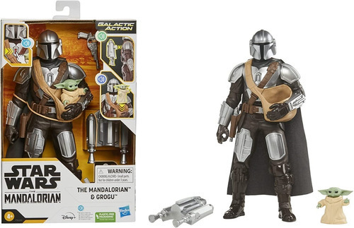 Star Wars Galactic Action The Mandalorian Y Grogu 12pulgadas