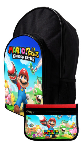 Mochila Y Cartuchera Promo Super Mario Bros #158