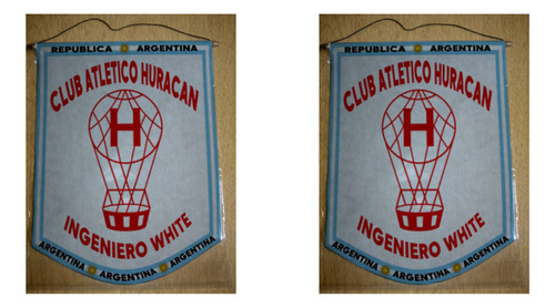 Banderin Chico 13cm Huracan Ingeniero White