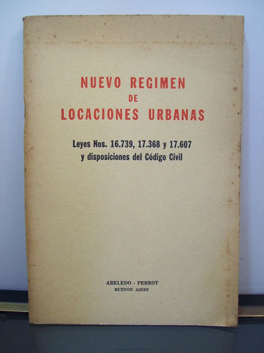 Adp Nuevo Regimen De Locaciones Urbanas Leyes N° 16739