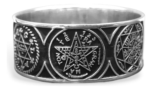 Anillo Tetragrámaton 925 Amuleto De Protección + Caja Regalo
