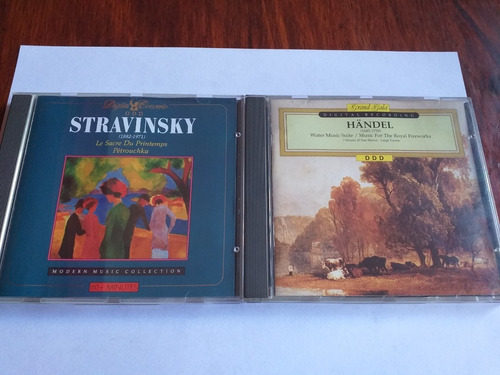 Igor Stravinsky - G. F. Handel - 2 Cds Importados Bélgica