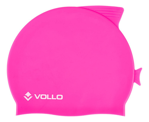 Kit De Natação Infantil Vollo Óculos Giant Dolphin E Touca De Silicone Rosa