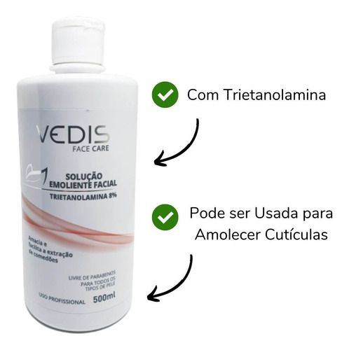 Imagem 4 de 9 de Kit Limpeza De Pele Completo Profissional Vedis Brinde