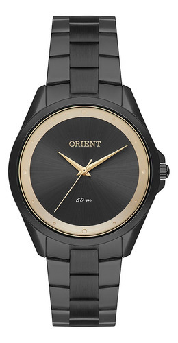 Relógio Orient Feminino Eternal Cinza Fpss0013-g1gx Cor da correia Preto Cor do bisel Preto Cor do fundo Preto