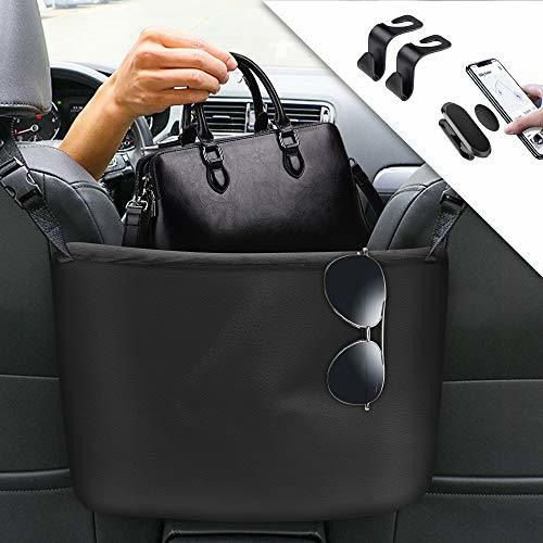 Car Net Pocket Handbag Holder Between Seat - Front Seat Org