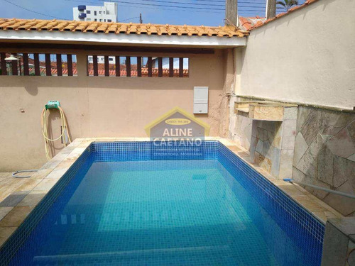 Casa 3 Dorms Com Piscina...na Quadra Da Praia,apenas 450 Mil. - Vant4651