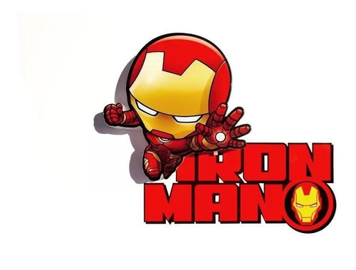 Luminaria 3d Marvel Vingadores Homem De Ferro Deco Light