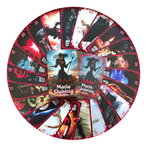 Baralho Tarot Maria Quitéria C/ 36 Cartas Explicativas