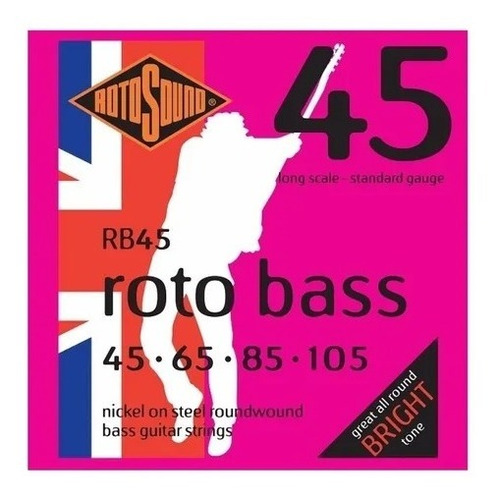 Encordado Bajo 4 Cuerdas Rotosound Rb45