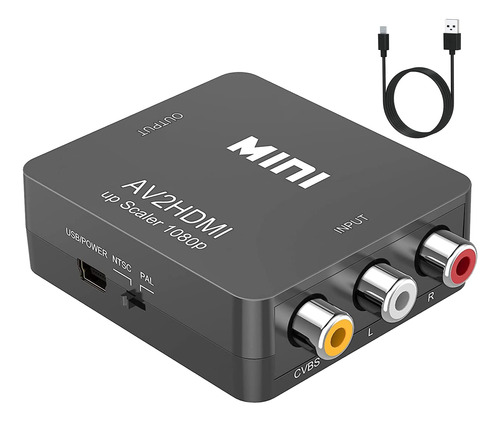 Conversor De Rca A Hdmi Para Tv/pc/ps3/stb/xbox/vhs - B