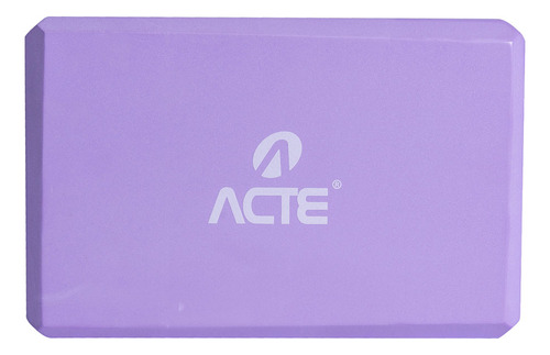 Bloco Para Yoga E Pilates T60n-rx Lilás Acte Sports Cor Violeta