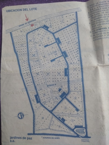 Imagen 4 de 4 de Vendo Lote Doble Jardines De Paz