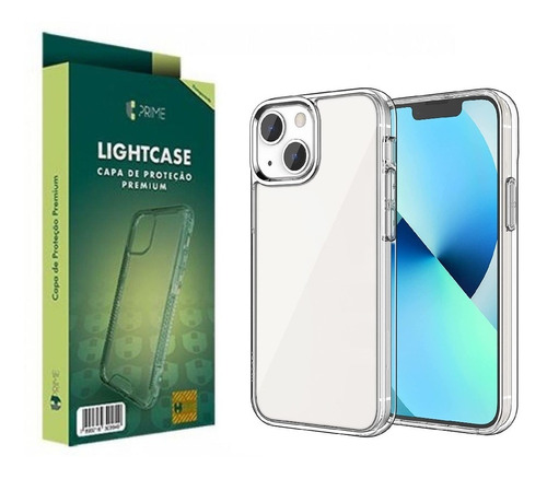 Capa Capinha Hybrid Lightcase Hprime P/ iPhone 13 (6.1) Cor Transparente Clear