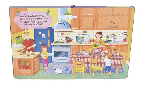 Imagen 3 de 3 de Libro La Casa Flip Flap Con Ventanas Interactivas 3 Años+
