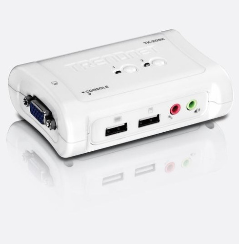 Switch Kvm Trendnet 2 -port Usb Tk-209k Kit With