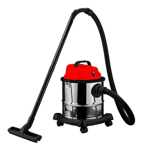 Imagen 1 de 2 de Aspiradora Kommberg KB-VC20LD 20L plateada y roja 220V 50Hz