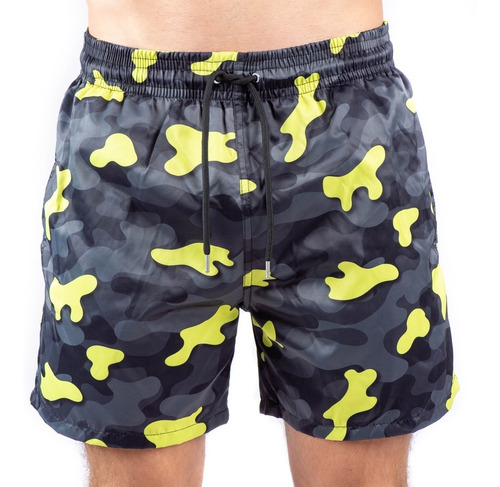 Traje De Baño Hombre Yellow Camo