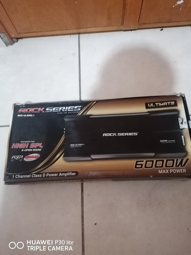 Imagen 1 de 2 de Amplificador Marca Rock Series 6000 Watts 1 Canal Clase D