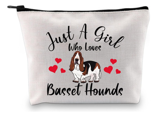 Basset Hounds Gift Who Loves Basset Hounds Bolsa De Maquilla