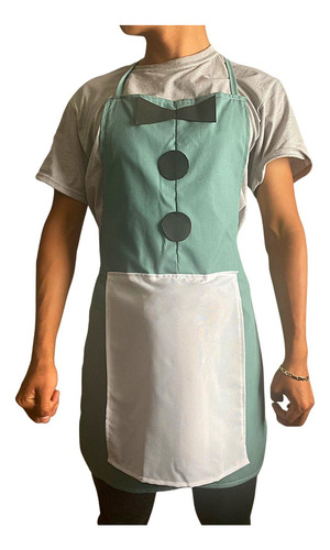 Mandil Delantal De Cuero Impermeable Y Resistente Al Aceite
