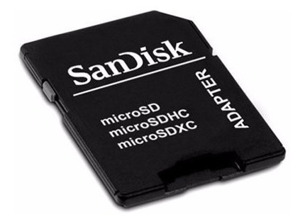 Adaptador Sd Sandisk Leitor Micro Sd Sdhc Sdxc Note Kit 50pç