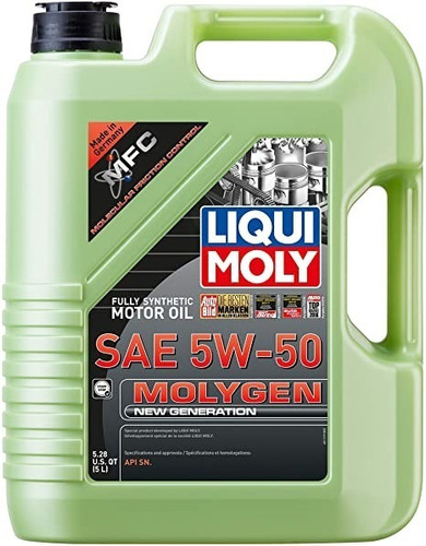 Aceite Sintético 5w50 Molygen Liqui Moly 5 Litros