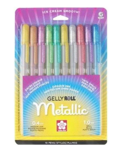 Sakura 57370 10-piece Gelly Rollo Tarjeta De La Ampolla Una 