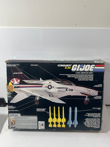 Gi Joe Rene Conquest X-30 Y Slip Stream Hasbro 1986 Con Caja (Usado)