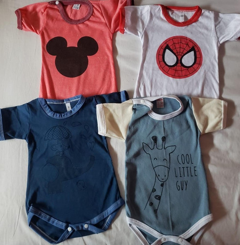 Pack 4 Body Bebe Talle 3