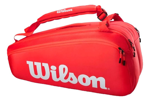 Bolso Wilson Tenis Unisex Super Tour Rojo Ras