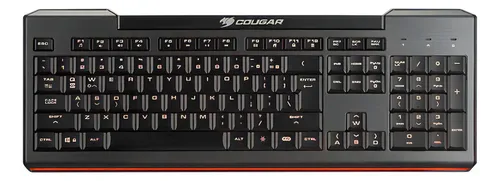 Teclado LED negro Cougar Gaming de 200 K (puerto estándar). Bar