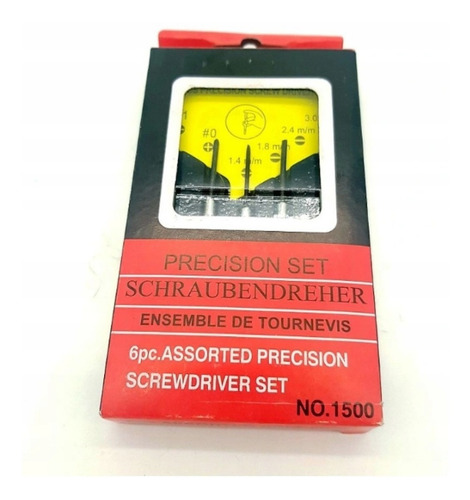 Kit De Destornilladores 6 Unidades De Precision