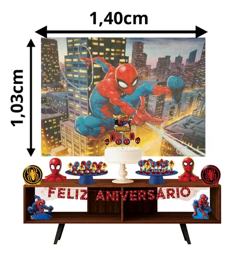 Decoração Para Bolo De Feliz Aniversário Masculino, Decoração De