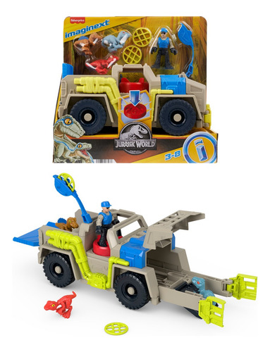 Imaginext Vehículo De Juguete Rastreador De Dinosaurios
