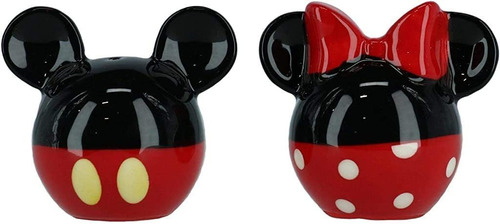 Disney Mickey And Minnie Mouse - Juego De Sal Y Pimienta De