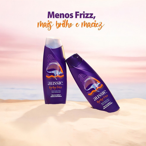 Shampoo Aussie Bye Bye Frizz 360ml + Condicionador 180ml
