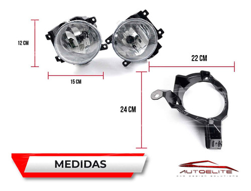 Imagen 3 de 10 de Kit Faros Niebla Toyota Rav4 2013 2014 2015 Biseles Y Switch